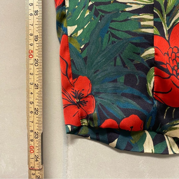 Zara Women’s Jumpsuit Medium Floral Tropical Hawaiian Resortwear Feminine - Picture 14 of 14